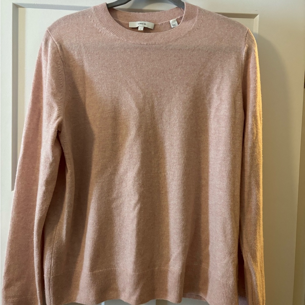 Vince Pink Wool Cashmere blend sweater